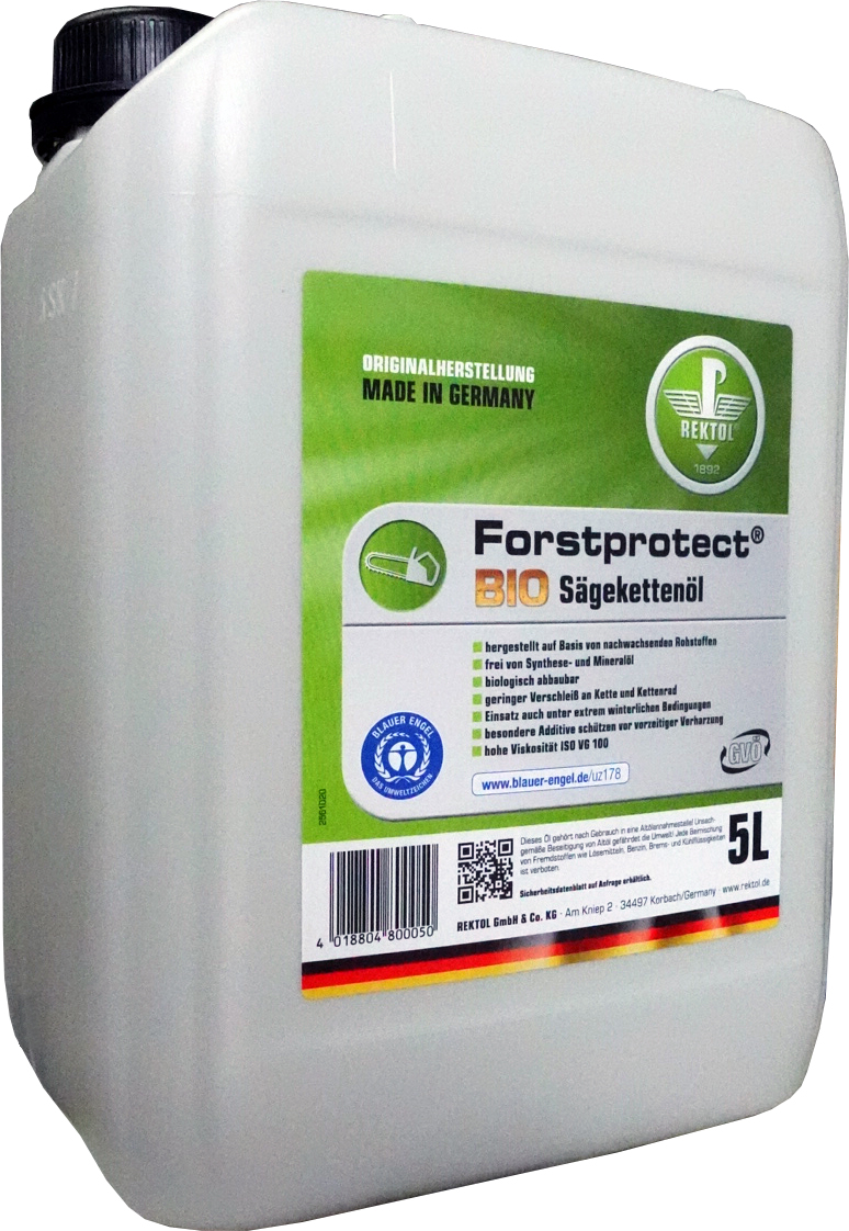 REKTOL 100 Forstprotect BIO Sägekettenöl Haftöl | 1 Liter